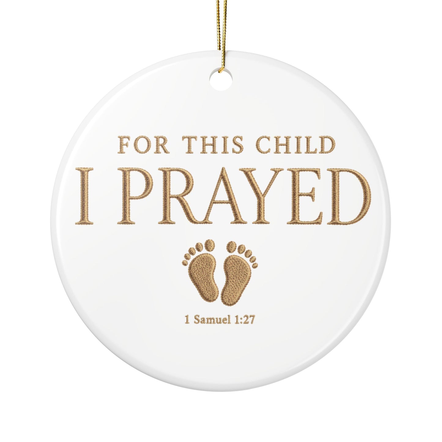 For This Child I Prayed Ornament, First Time Mom Gift, Christian New Mom, Gift for New Mom, New Mom Gift for First Christmas, 1st Christmas