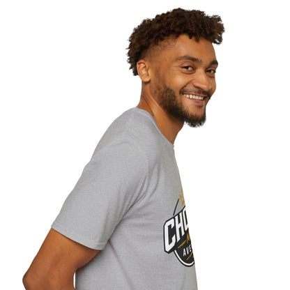 Chosen Not Average Christian T-Shirt Gift for Him | Inspirational College Tee for Men, Faith Streetwear Shirt, Crown Cross Graphic Tee