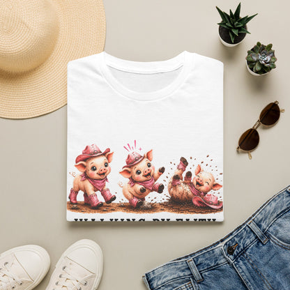 Walking by Faith Tripping Constantly Pig Tee