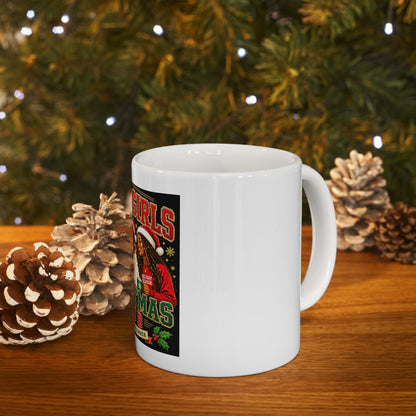 Black Girls Christmas Club Mug Est Every December Sisterhood Holiday Coffee Cup Black Women Christmas Gift Friends Mug