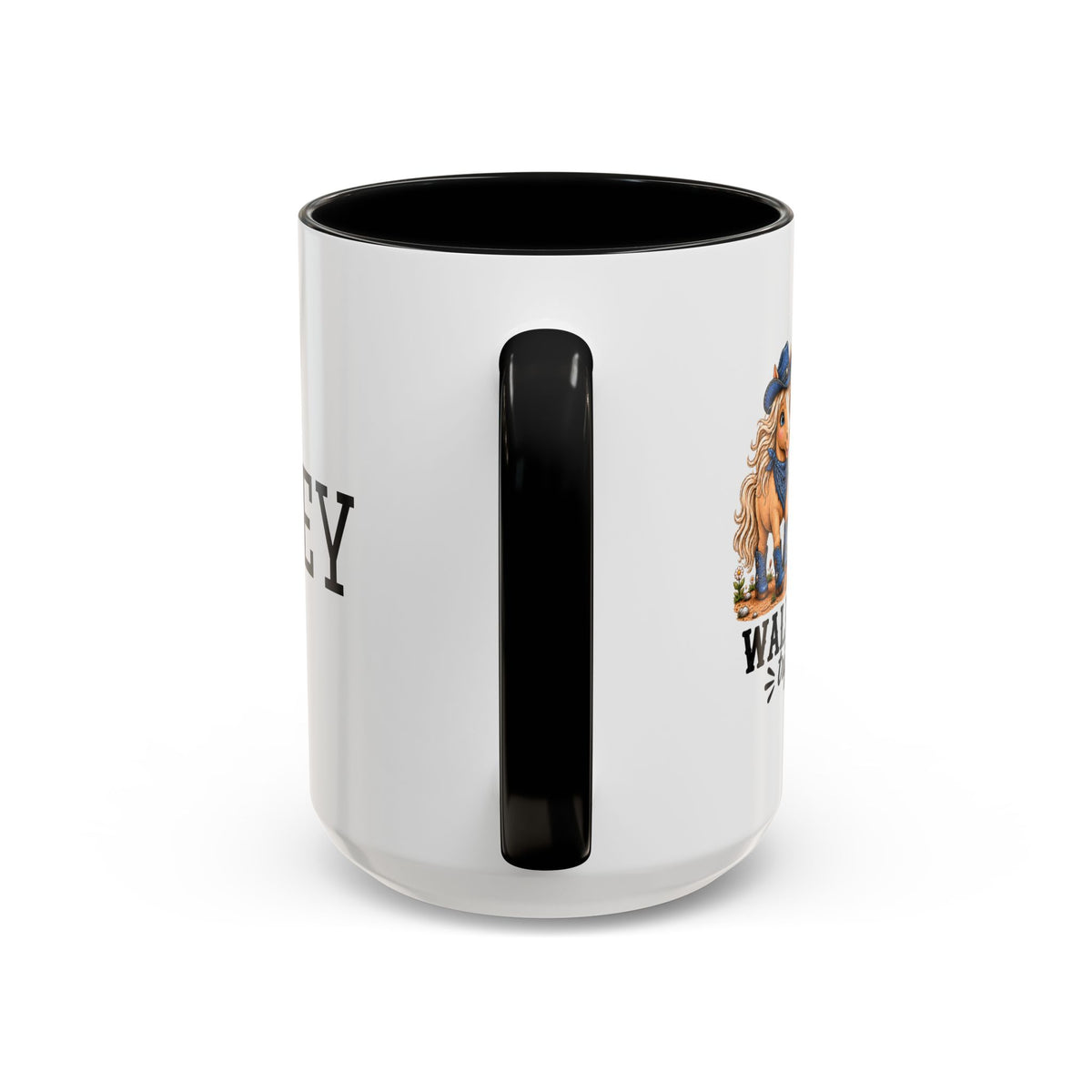 Personalized Walking By Faith Tripping Constantly Mug, Custom Name Horse Coffee Mug, Western Cowgirl Cup, Funny Faith Gift for Horse Lovers