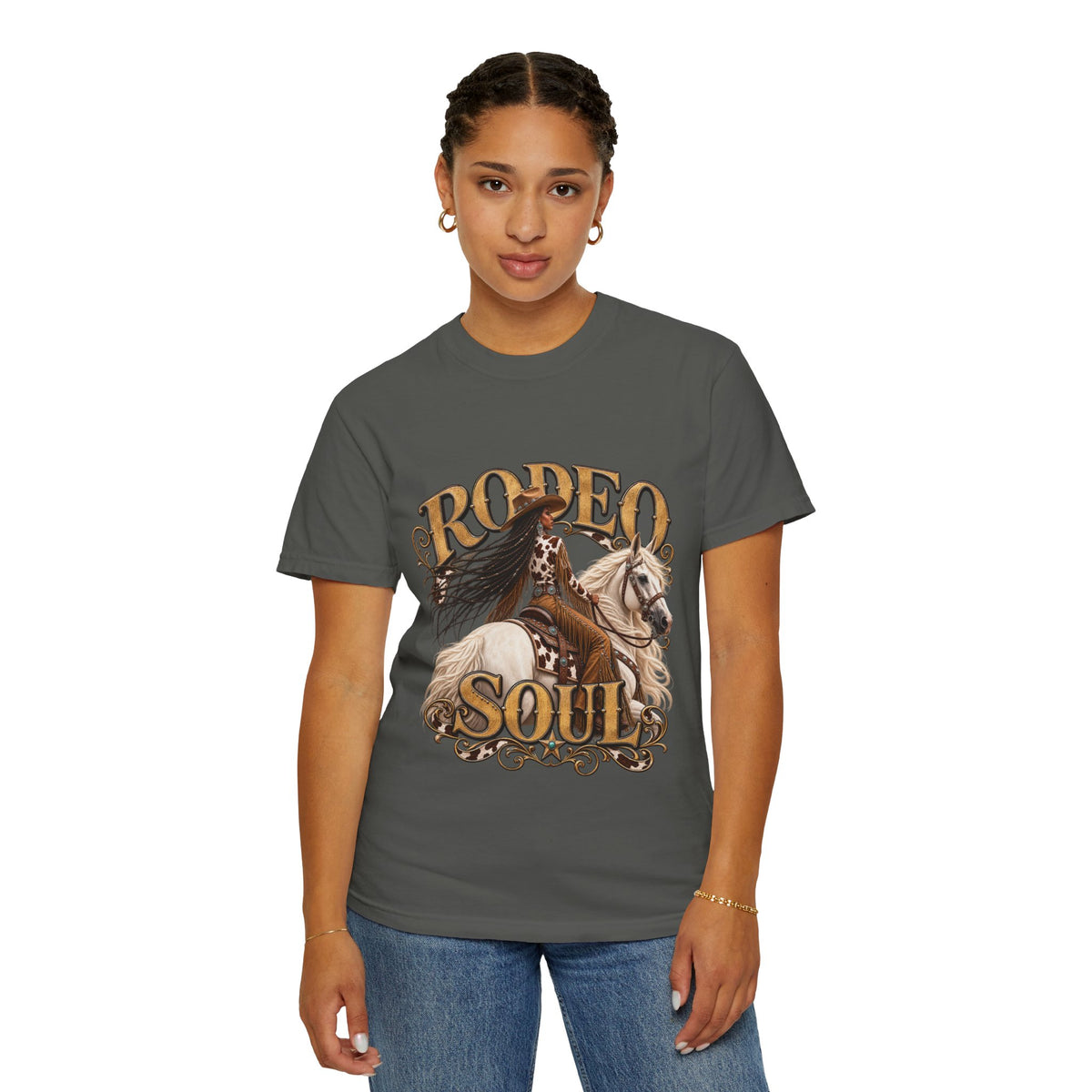 Comfort Colors® Rodeo Soul Black Western Cowgirl Shirt