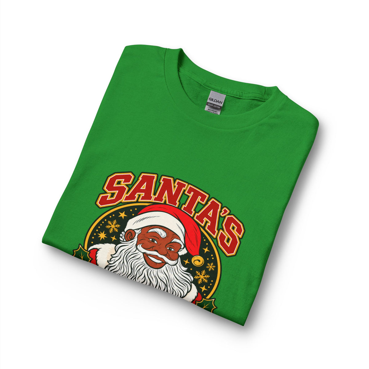 Unisex Christmas Shirt, Santa's Favorite Long Sleeve Shirt, Black Santa Pajama Shirt, Family Christmas Pajamas, Matching Photo Shirt