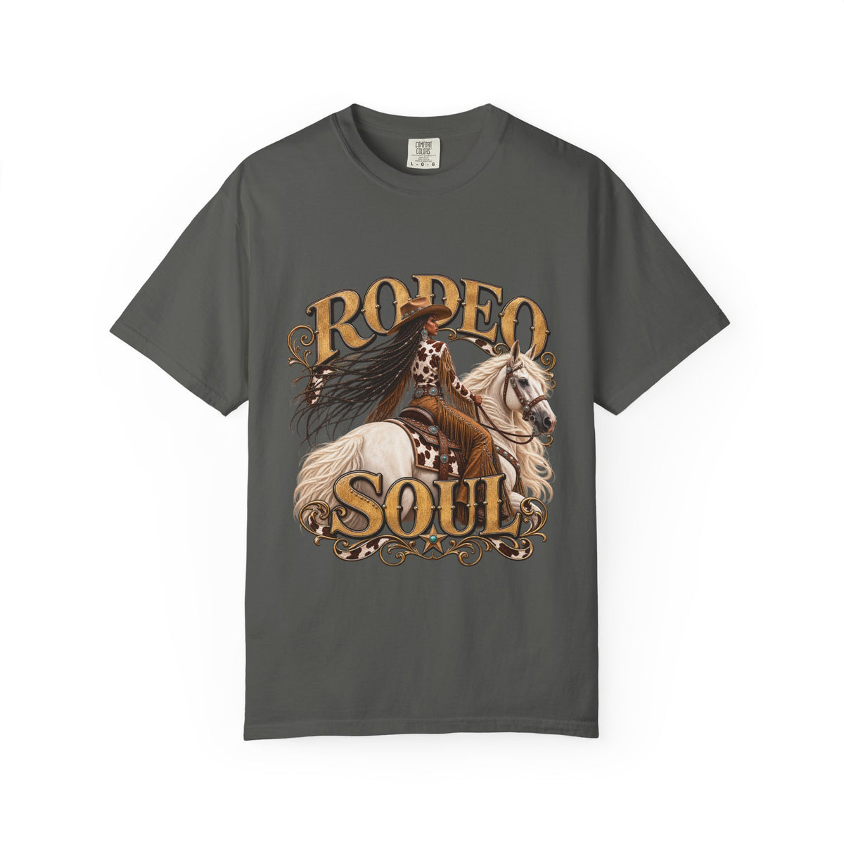 Comfort Colors® Rodeo Soul Black Western Cowgirl Shirt