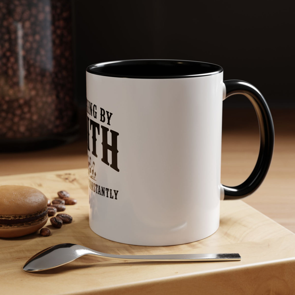 Walking By Faith Tripping Constantly Cow Mug, Christian Coffee Mug, Faith Based Gift, Cow Lover Gift, Funny Christian Mug, Faith Gift