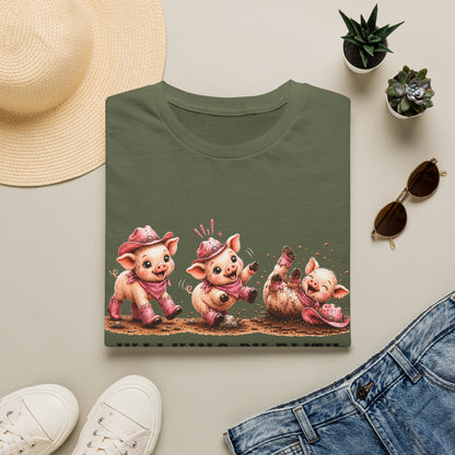 Walking by Faith Tripping Constantly Pig Tee