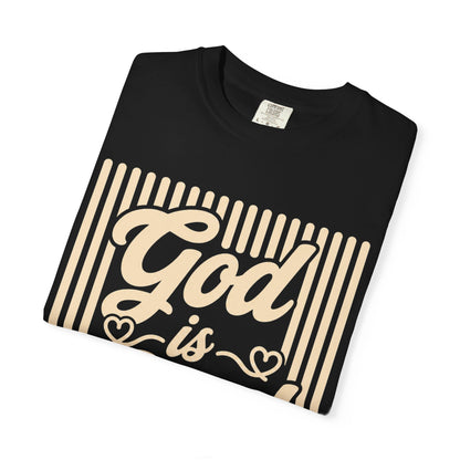 Comfort Colors® Retro God Is Good All The Time Tee, Christian Shirt Teen Girls, Faith Based T-Shirt Women, Youth Group Church Religious Tee