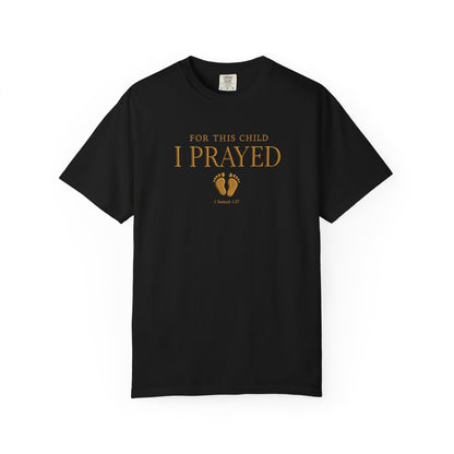 Comfort Colors® Christian Pregnancy Shirt For This Child We Have Prayed Tee Mom To Be Gift Baby Shower Gift, Christian Mom Shirt Gift Idea