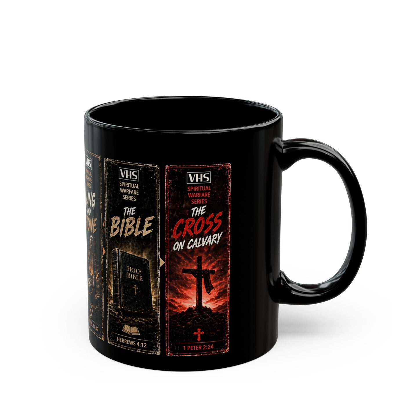Christian Armor of God  Mug | Black Ceramic Faith Coffee Cup