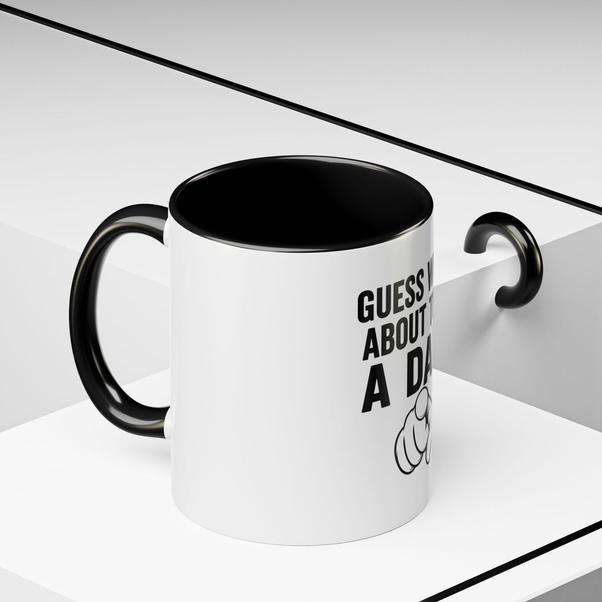 New Dad Mug Guess Whos About To Be A Dad Pregnancy Announcement Gift For Husband From Wife First Time Daddy Cup Funny