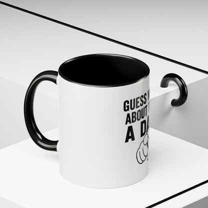 New Dad Mug Guess Whos About To Be A Dad Pregnancy Announcement Gift For Husband From Wife First Time Daddy Cup Funny