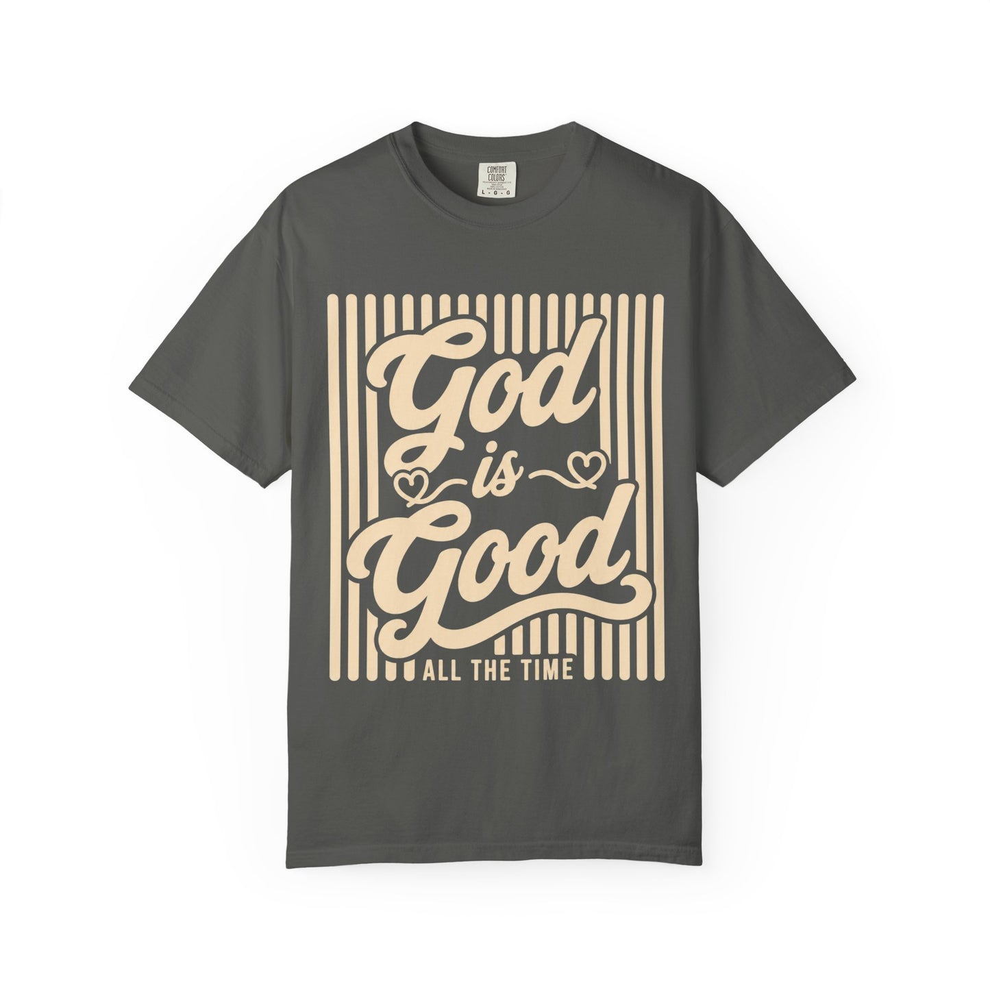 Comfort Colors® Retro God Is Good All The Time Tee, Christian Shirt Teen Girls, Faith Based T-Shirt Women, Youth Group Church Religious Tee
