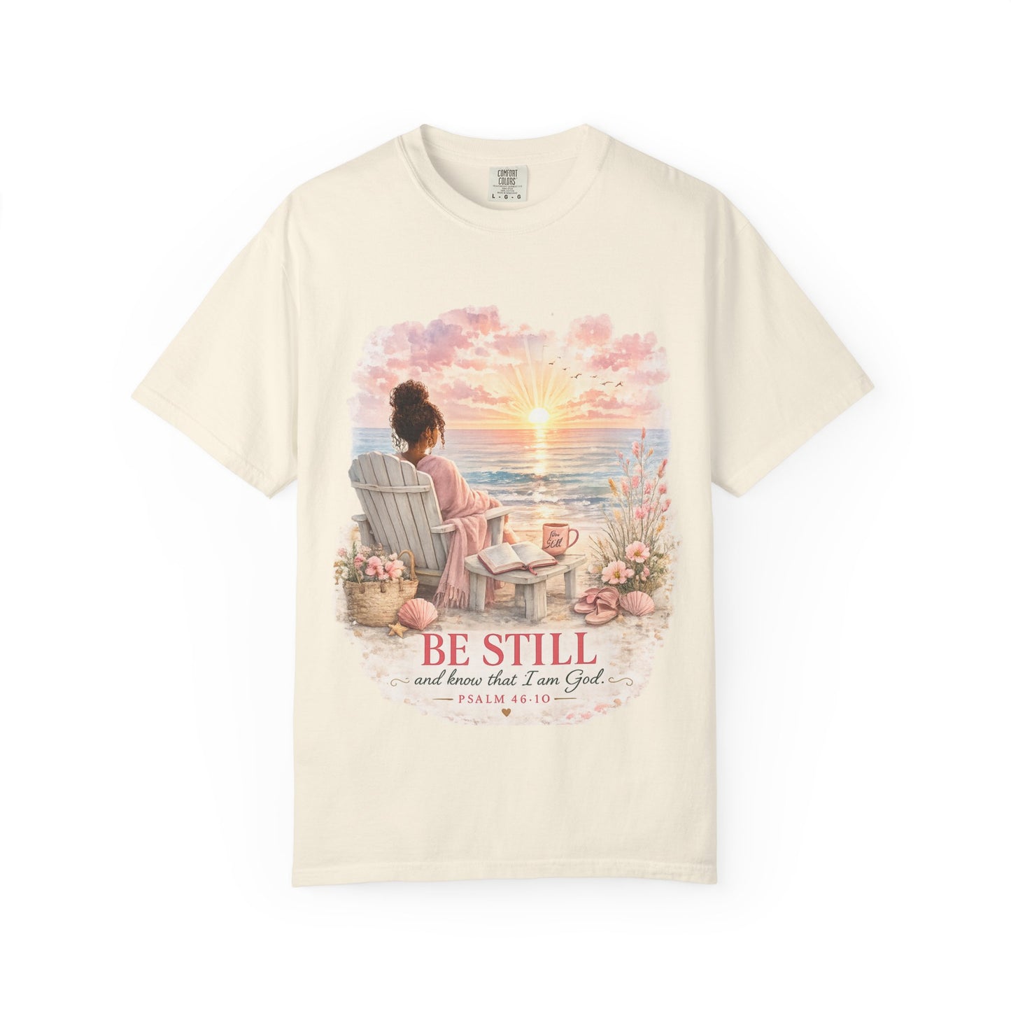 Comfort Colors® Colorful Jesus Shirt Design, Be Still Christian Bible Verse Tee, Everyday Women Church Shirt, Inspiring Christian Gift Ideas