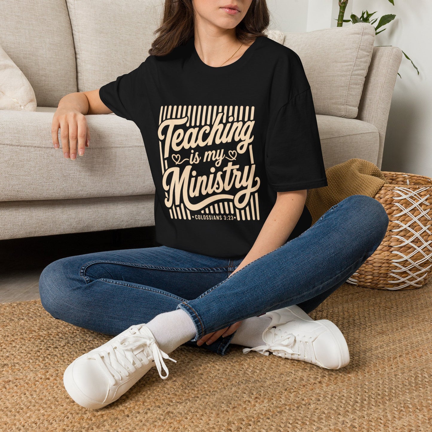 Teaching Is My Ministry T-Shirt — Christian Teacher Faith Tee (Colossians 3:23)