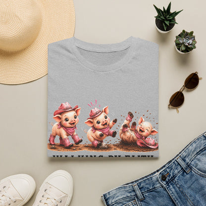 Walking by Faith Tripping Constantly Pig Tee