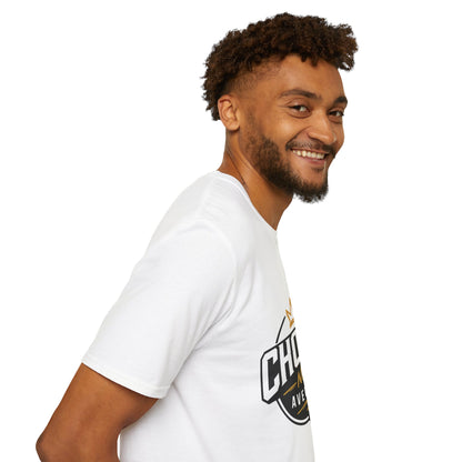 Chosen Not Average Christian T-Shirt Gift for Him | Inspirational College Tee for Men, Faith Streetwear Shirt, Crown Cross Graphic Tee
