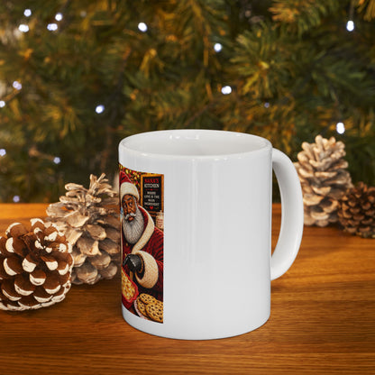Uncle Clause Mug Forget the Cookies Where's the Peach Cobbler Funny Black Santa Coffee Cup Southern Christmas Gift Nana's Kitchen Mug