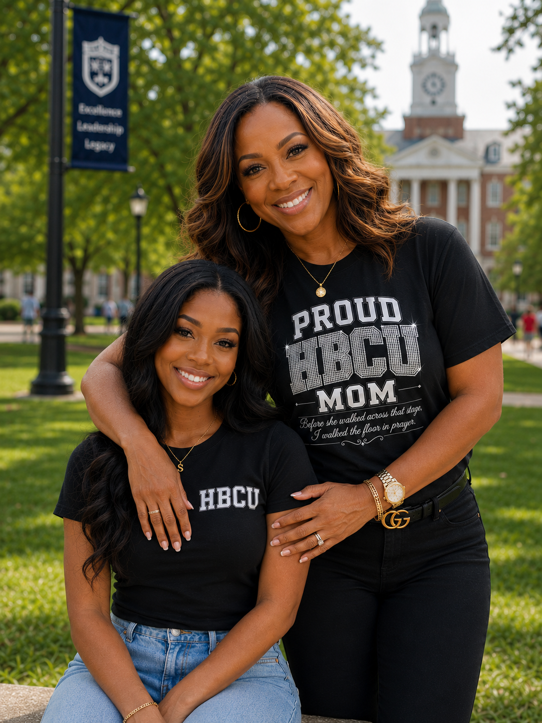 HBCU Mom Shirt | Before She Walked Across That Stage | Proud HBCU Mom Tee | Black College Mom Gift | Mom College Shirt