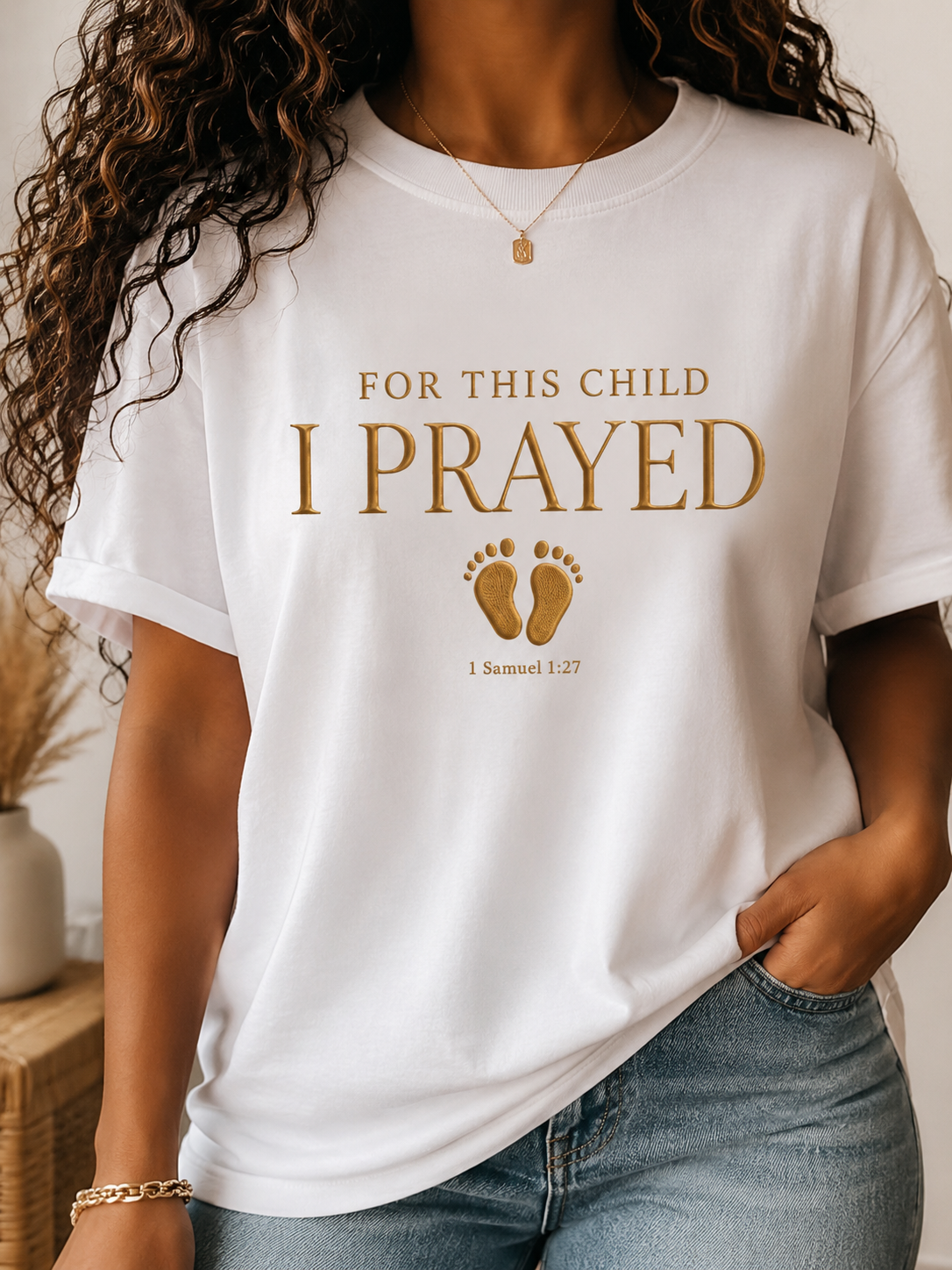 Comfort Colors® Christian Pregnancy Shirt For This Child We Have Prayed Tee Mom To Be Gift Baby Shower Gift, Christian Mom Shirt Gift Idea