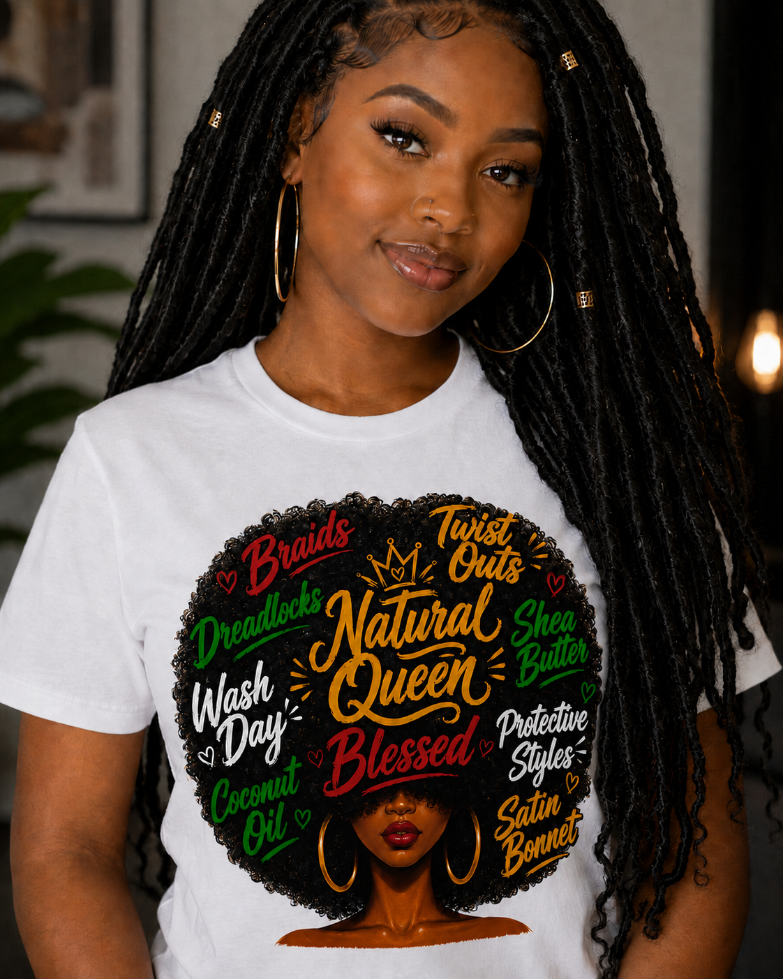 Natural Hair Queen Graphic Tee