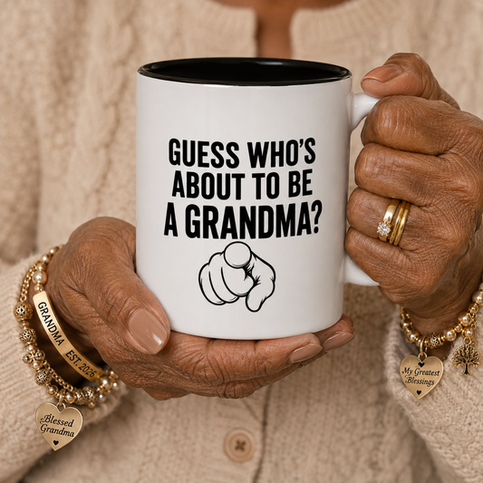 Future Grandma Mug Guess Whos About To Be A Grandma Promoted to Grandma Gift For New Grandmother First Time Grandma New Grandma Gift