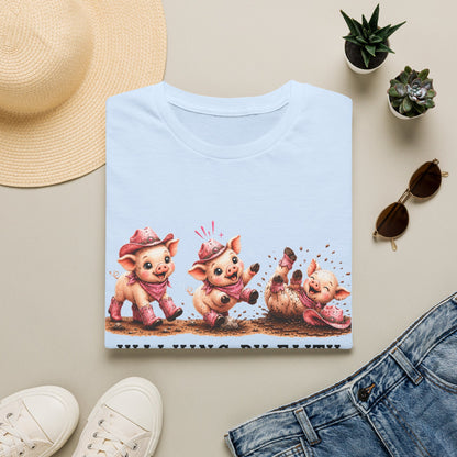Walking by Faith Tripping Constantly Pig Tee