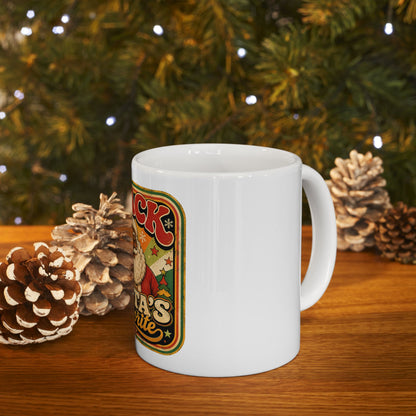 Black Santa Vintage Art Mug | Christmas Santa Coffee Mug