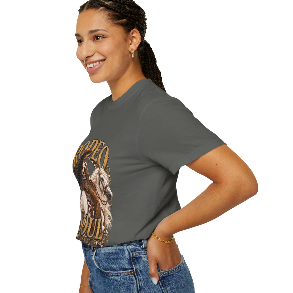 Comfort Colors® Rodeo Soul Black Western Cowgirl Shirt