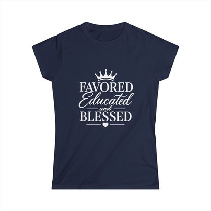Favored and Blessed Shirt |  Blue White Shirt