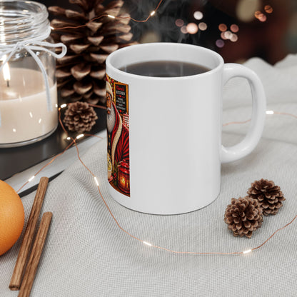 Uncle Clause Mug Even Santa Knows Raisins Don't Belong in Potato Salad Funny Black Santa Claus Coffee Cup Southern Christmas Gift Mug