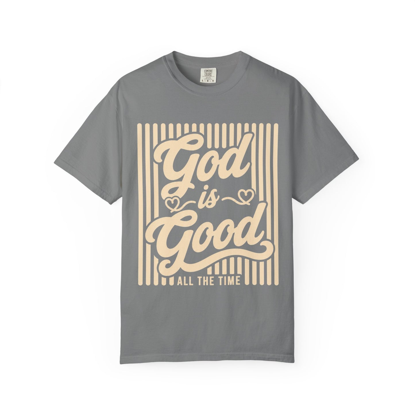 Comfort Colors® Retro God Is Good All The Time Tee, Christian Shirt Teen Girls, Faith Based T-Shirt Women, Youth Group Church Religious Tee