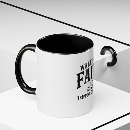 Walking By Faith Tripping Constantly Cow Mug, Christian Coffee Mug, Faith Based Gift, Cow Lover Gift, Funny Christian Mug, Faith Gift