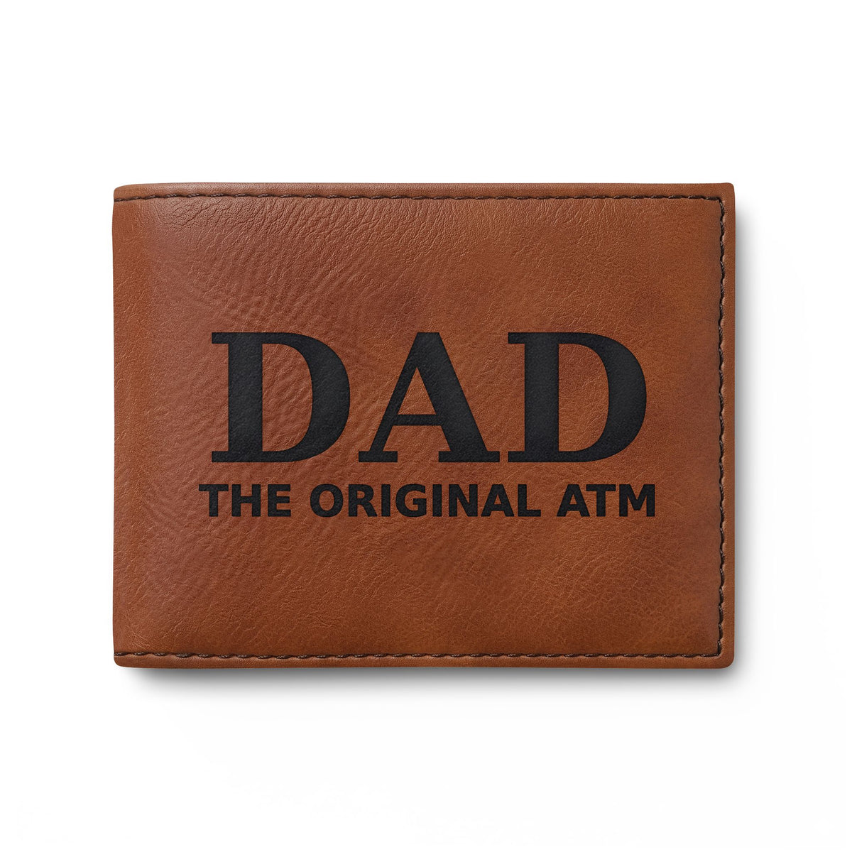 DAD The Original ATM leather bifold wallet, leather dad wallet, Dad Christmas Gift, Fathers Day Gift, Birthday Gift