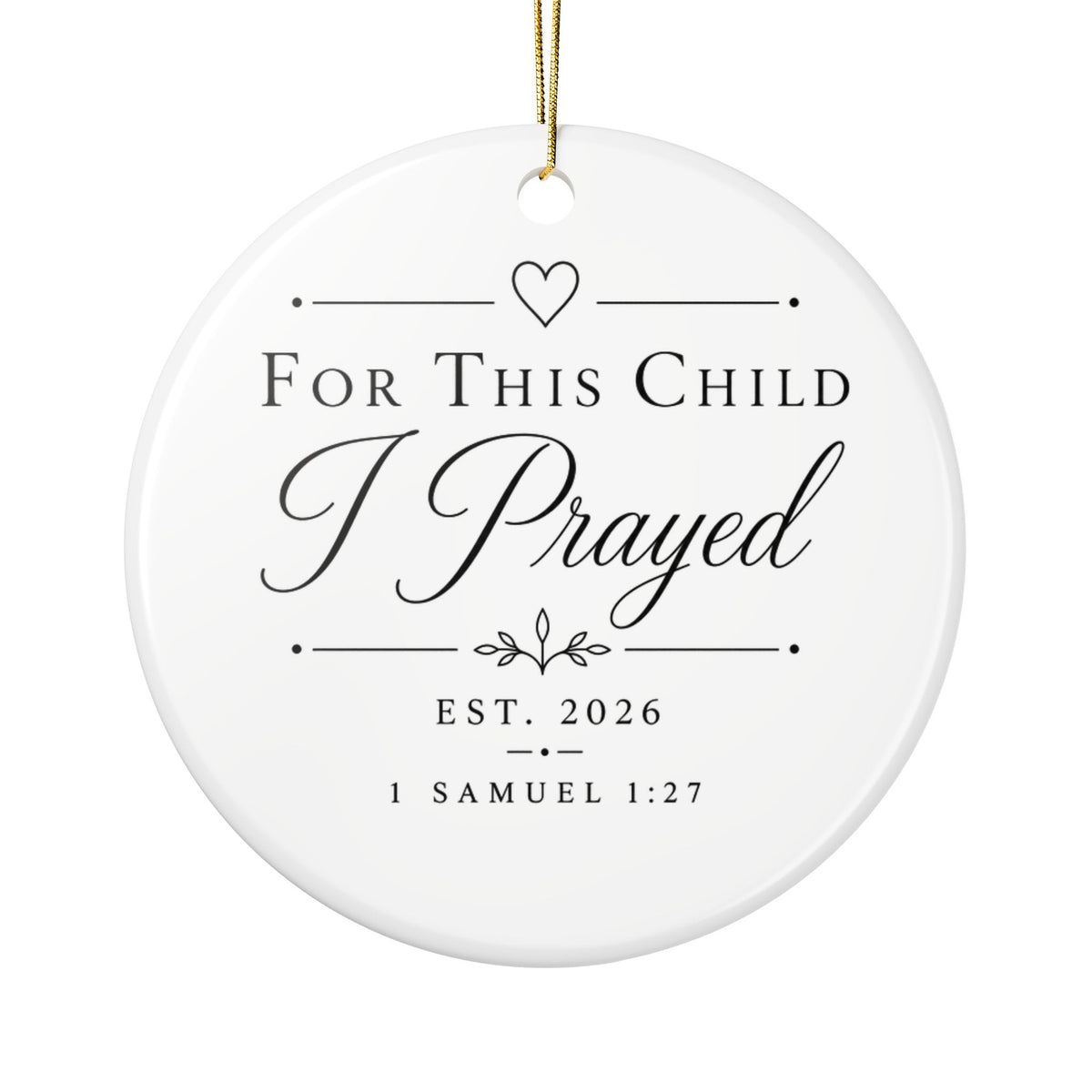 For This Child I Prayed Ornament, First Time Mom Gift, New Mom Gift, Gift for New Mom, New Mommy Gift for First Christmas, 1st Christmas