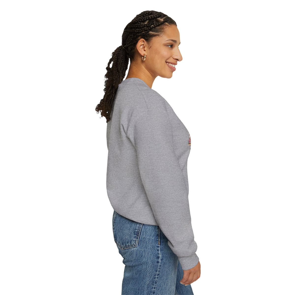 Walking By Faith Tripping Constantly Cow Winter Holiday Sweatshirt
