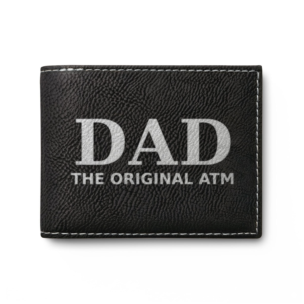 DAD The Original ATM leather bifold wallet, leather dad wallet, Dad Christmas Gift, Fathers Day Gift, Birthday Gift