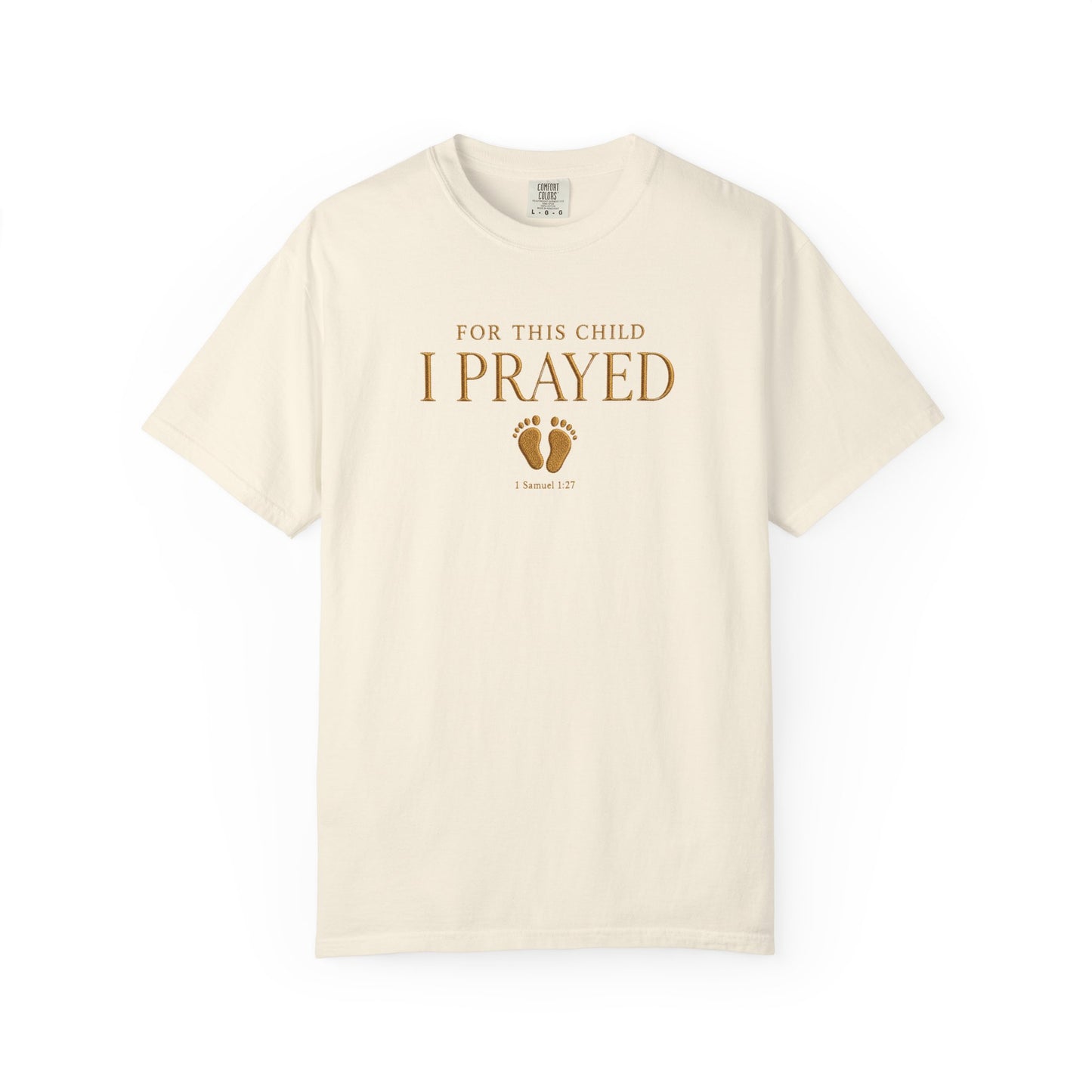 Comfort Colors® Christian Pregnancy Shirt For This Child We Have Prayed Tee Mom To Be Gift Baby Shower Gift, Christian Mom Shirt Gift Idea