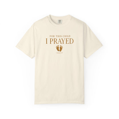Comfort Colors® Christian Pregnancy Shirt For This Child We Have Prayed Tee Mom To Be Gift Baby Shower Gift, Christian Mom Shirt Gift Idea