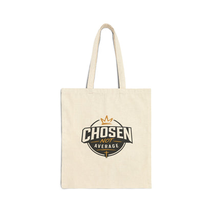 Chosen Not Average College Tote Bag Gift for Him | Inspirational Campus Tote for Students, HBCU Graduation Gift, Christian College Guy Bag
