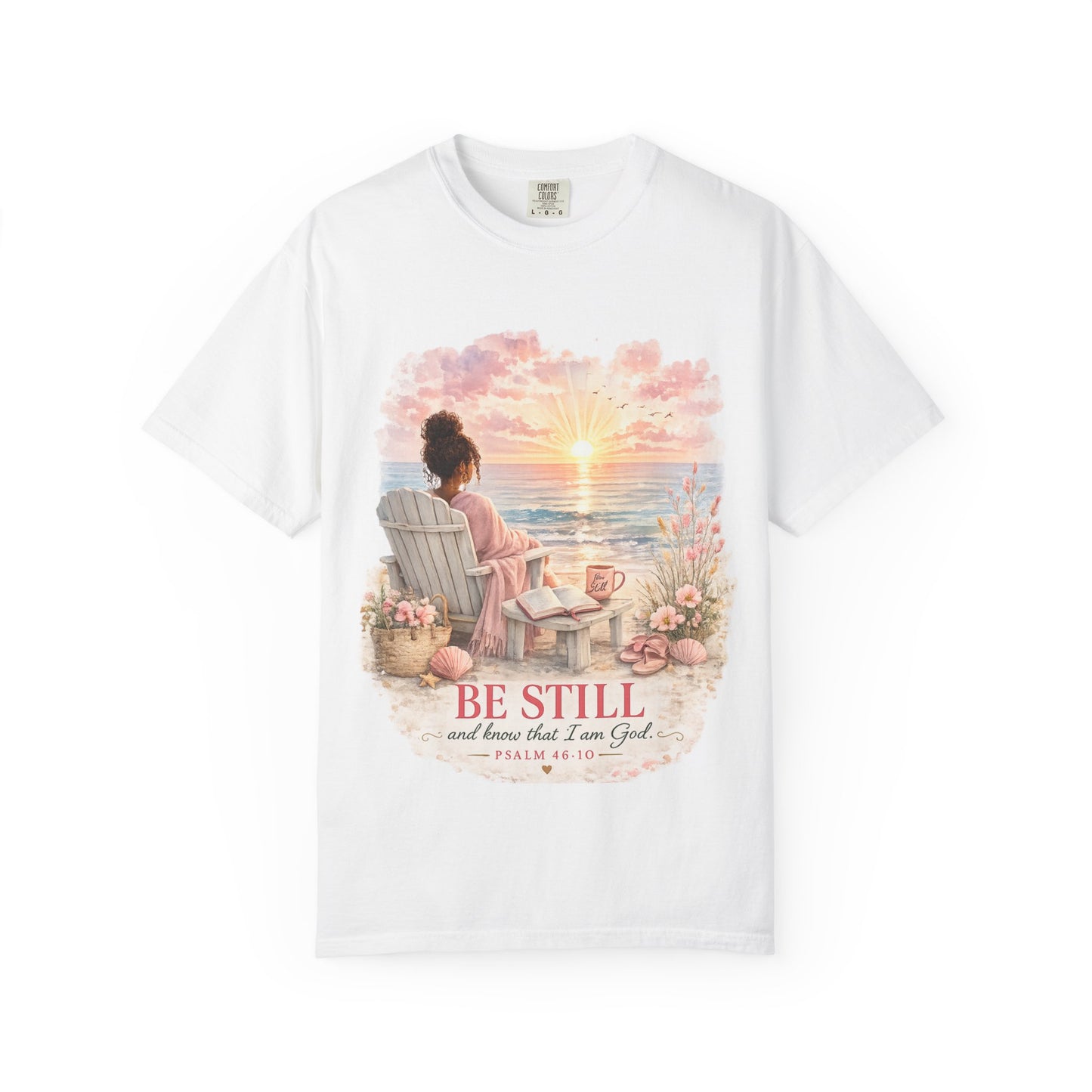Comfort Colors® Colorful Jesus Shirt Design, Be Still Christian Bible Verse Tee, Everyday Women Church Shirt, Inspiring Christian Gift Ideas