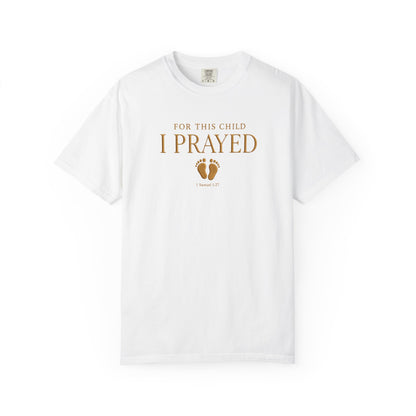 Comfort Colors® Christian Pregnancy Shirt For This Child We Have Prayed Tee Mom To Be Gift Baby Shower Gift, Christian Mom Shirt Gift Idea